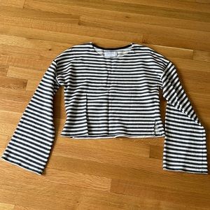 Size XS | La Ligne light sweater / Navy and white stripes